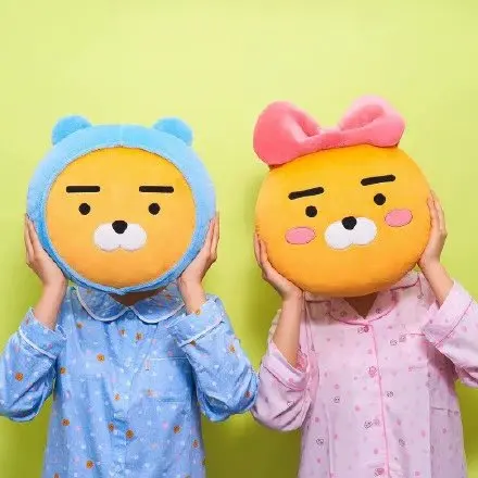 APEACH Райан плюшевые подушки kawaii Плюшевые Аниме Мягкие женские зимние домашние