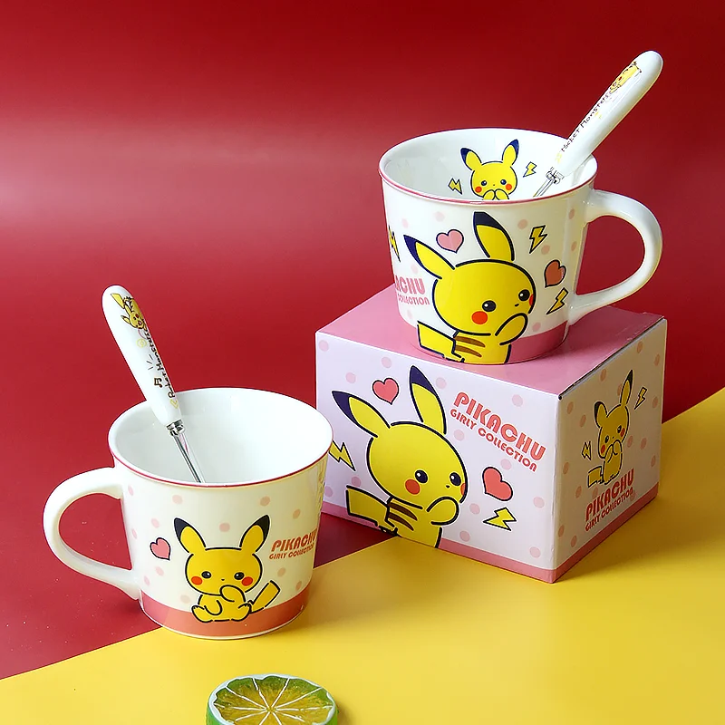Милый Пикачу из японского мультфильма pocket monster питьевой молока чашка фарфоровая caremic Чай Кофе Кружка подарок