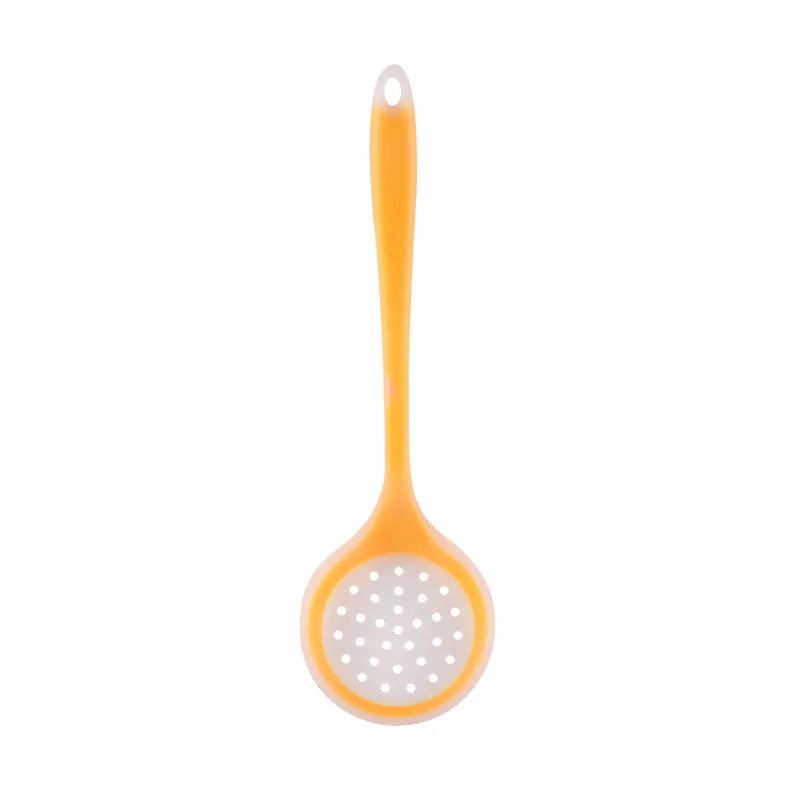 1PC Food Grade Silicone Colander Shovel Strainers Spoon Colorful Kitchen Scoop Drainage Colanders Kitchen Gadget  colander 
