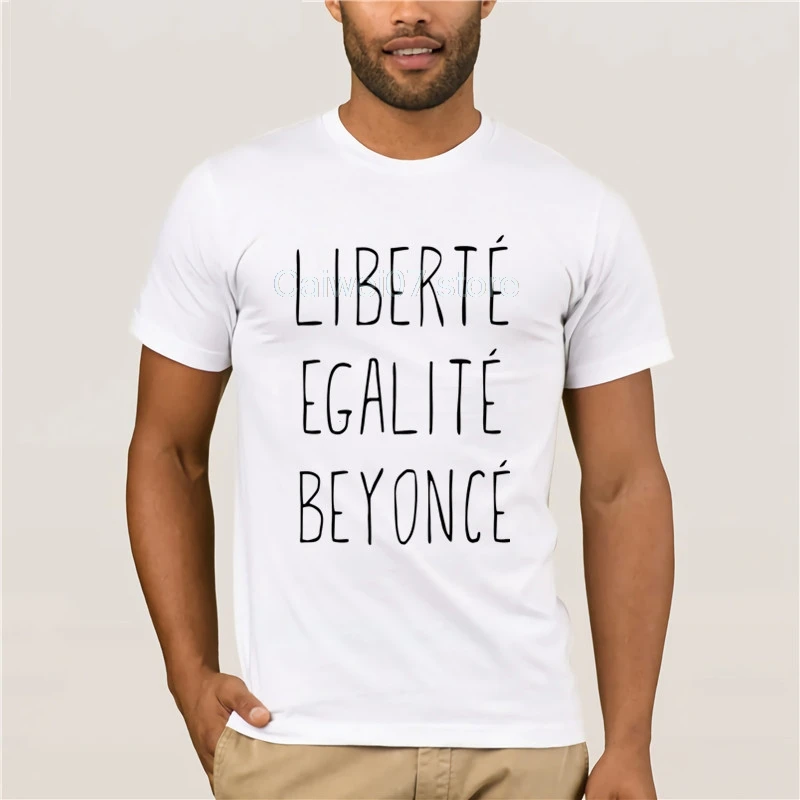 Zomer Fit Slim Mannen T shirts 100% Katoen Mannen Sportkleding Liberte  Egalite Beyonce T shirt Ronde Hals Cool Man T shirt|T-shirts| - AliExpress
