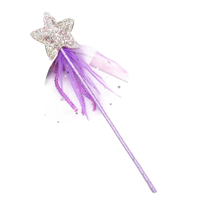 Cute Fairy Wand Dreamlike Five Pointed Star Fairy Wand Kids Magic Stick Girl Birthday Party Gift Halloween Princess Cosplay Prop 8