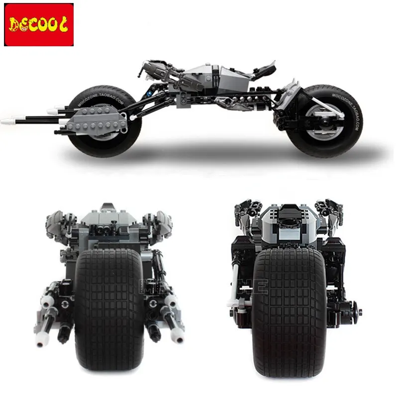

2019 IN STOCK DECOOL 7115 338 Pcs Batman Motorcycle Model Building Blocks Marvel Super Heroes Bat Pod Bricks Kids Toys 07061