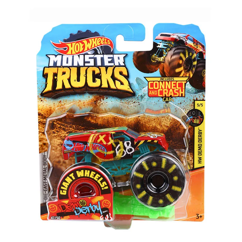 Hot Wheels треки литые под давлением 1: 64 автомобиль игрушки коллекция Monster Trucks ассортимент металлические Машинки Игрушки для мальчиков для детей Подарки для детей - Цвет: 46