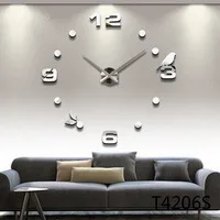 Большой размер DIY модные креативные северные европейские стиль серебро относится к часам Pin настенные часы ветряная мельница кофе черный и белый wi