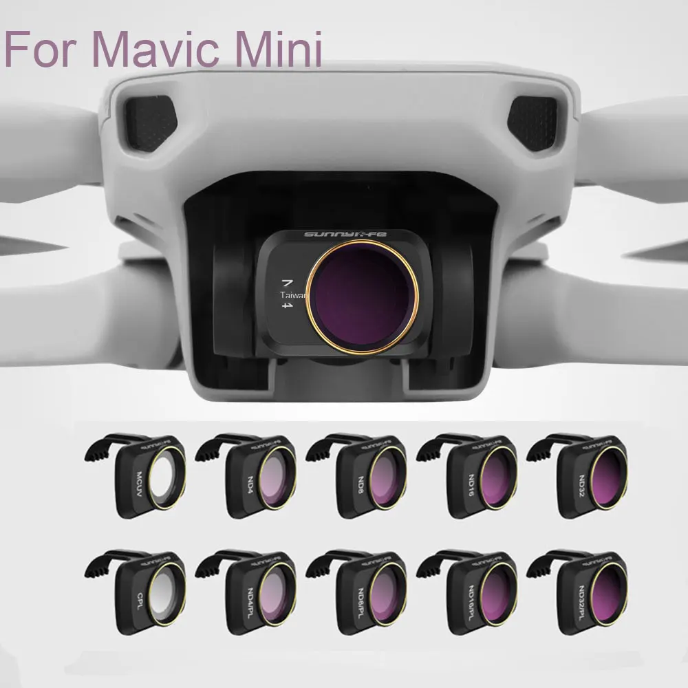 

6pcs/1 Set DJI Mavic Mini Drone Lens Filters ND CPL NDPL MCUV Filter for DJI Mavic Mini Accessories