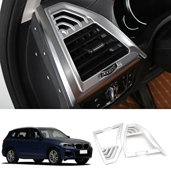 

For BMW X3 2018-2020 GO1 Accessories ABS Carbon & Matte Front Sides Air Outlet Vent Decorative Frame Cover Trims 2Pcs LHD