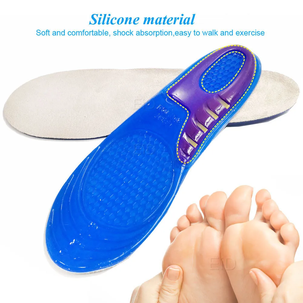 Silicone Insoles for Plantar Fasciitis Massaging Shoe Inserts Orthotic Insole for Shoes Shock-Absorption Feet Cushion man women
