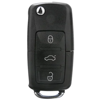 

For Skoda OCTAVIA FABIA A61 1pc 3 Button Folding Flip Remote Key Fob Case Dedicated Replacement Car Key Protector With Key Blade