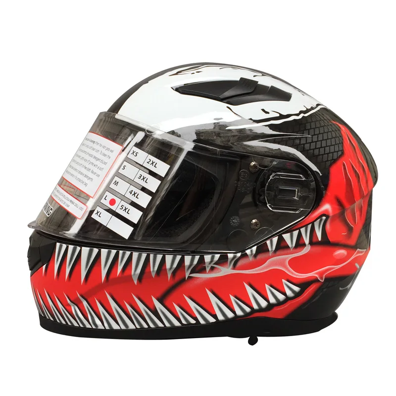 Motorcycle Helmet Motorbike Riding Double Lens Full Face Xl - AliExpress