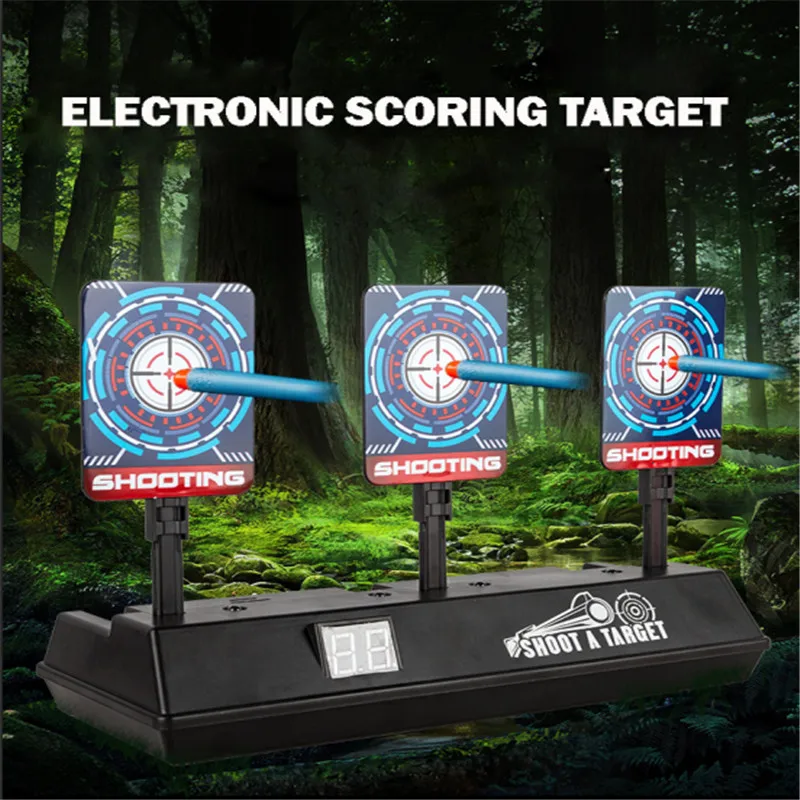 DIY High Precision Scoring Auto Reset Electric Target For Nerf Gun Accessories Toys for outdoor Fun Sport Toy Parts