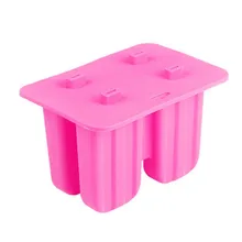 4 сетки силиконовая форма для Фруктового мороженого на палочке замороженный сок коробка самодельный лед формы для крема Кухня инструмент