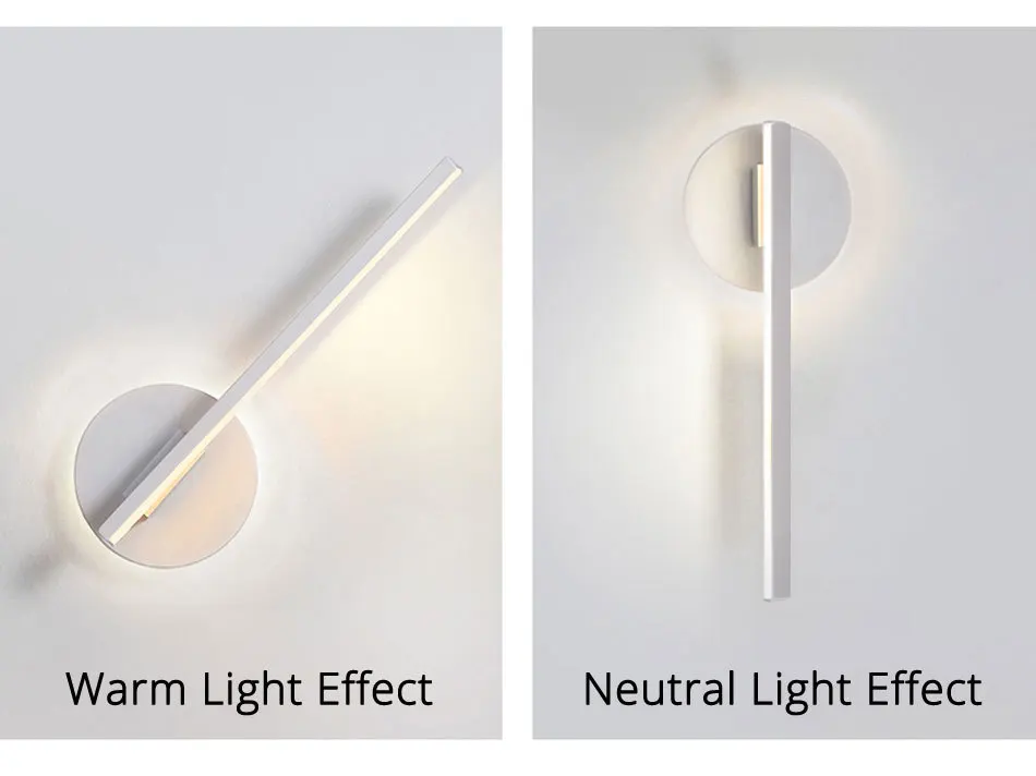 Светодиодный настенный светильник для кабинета, спальни 7-12 Вт, черный, белый, светильники, светильник