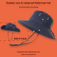 

Summer Outdoor Fisherman Hat Fishing Mountaineering Travel Sun Hat Rainproof Sunscreen Hat Outdoor Quick-drying Breathable Hat