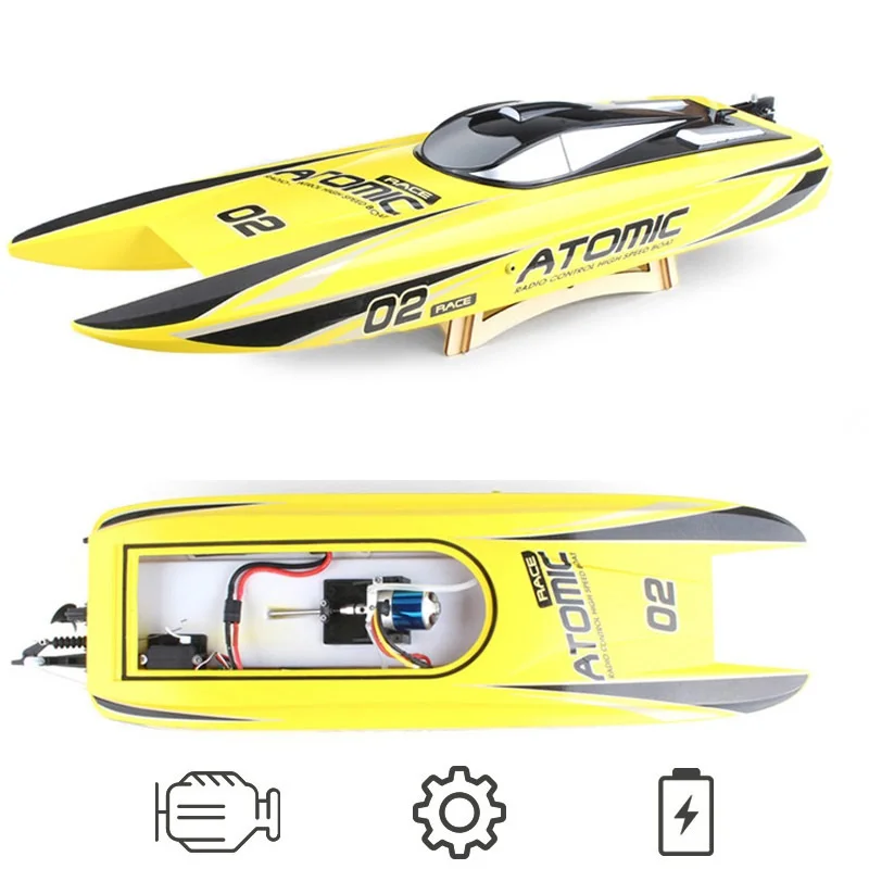 27.6 inch RC Boat 2.4Ghz 70km/h Brushless Motor  High Speed Racing Boat Model Remote Control Speedboat Control Distance 400m 2