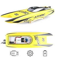 27.6 inch RC Boat 2.4Ghz 70km/h Brushless Motor  High Speed Racing Boat Model Remote Control Speedboat Control Distance 400m 2