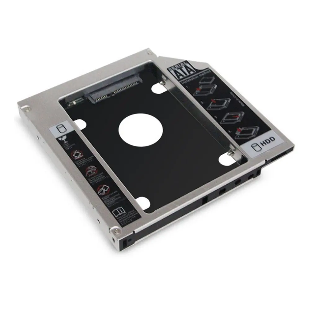 SATA 2nd HDD HD Hard Drive Caddy Case for 9.5mm Universal Laptop CD / DVD-ROM