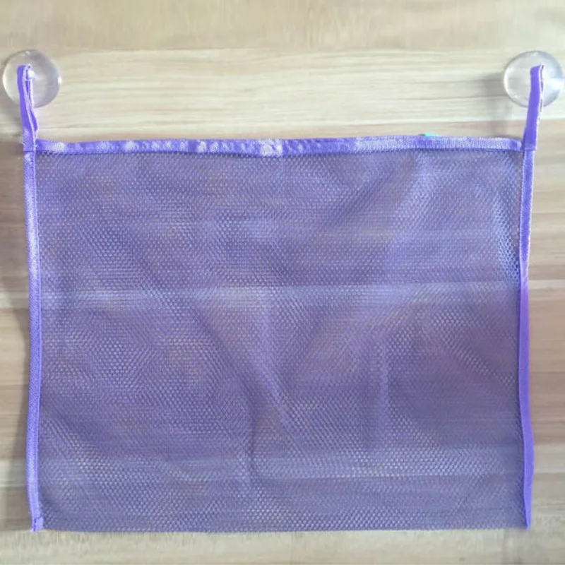 Игрушки для ванной дети ребенок белый хранения присоске складная сумка ванная игрушка висячая сумка присоска корзины сетки хранения воды - Цвет: Фиолетовый