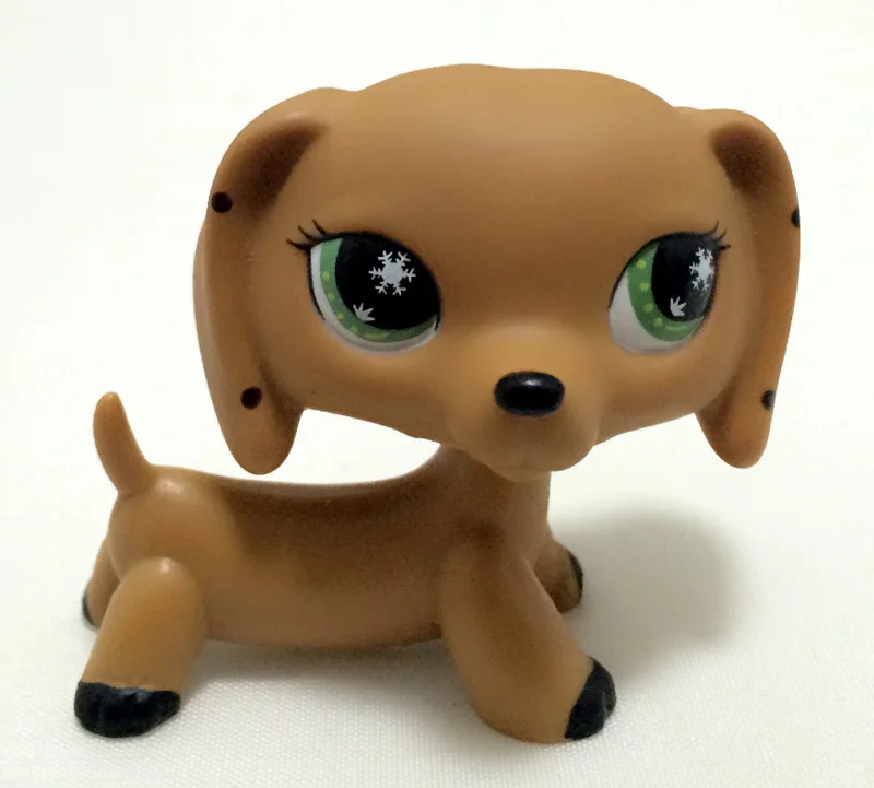 Редкие животные pet shop lps игрушки красный короткий волос кошка розовый черный рисунок черный колли кокер спаниель great dane подарки для детей - Цвет: 2