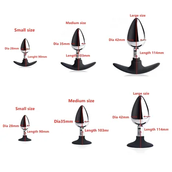 Small large huge size silicone underwear metal thread anal beads butt plug stimulation ball dildo BDSM Sex toy men women 6