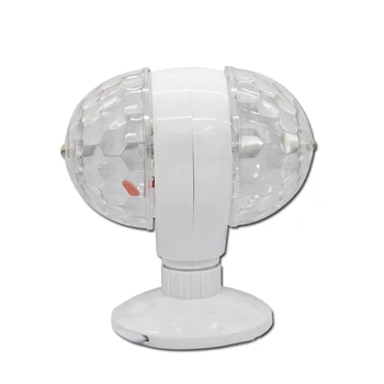 

Star wave light RGB LED 6W Rotating Bulb Light with Dual Head Magic Stage Disco Lamp Double-headed RGB Lights Dmx Laser Stage Dj