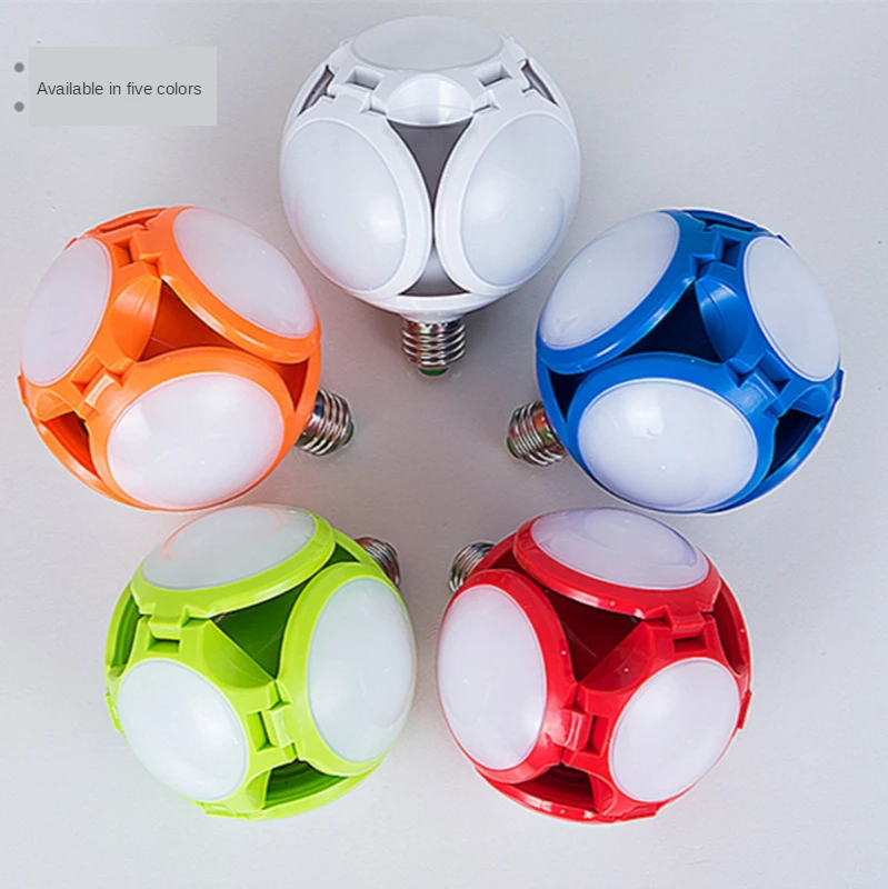 

The New LED Football Bulb Light Home Shopping Mall Bedroom Living Room 40W Foldable Creative New Concept Flying Saucer Light