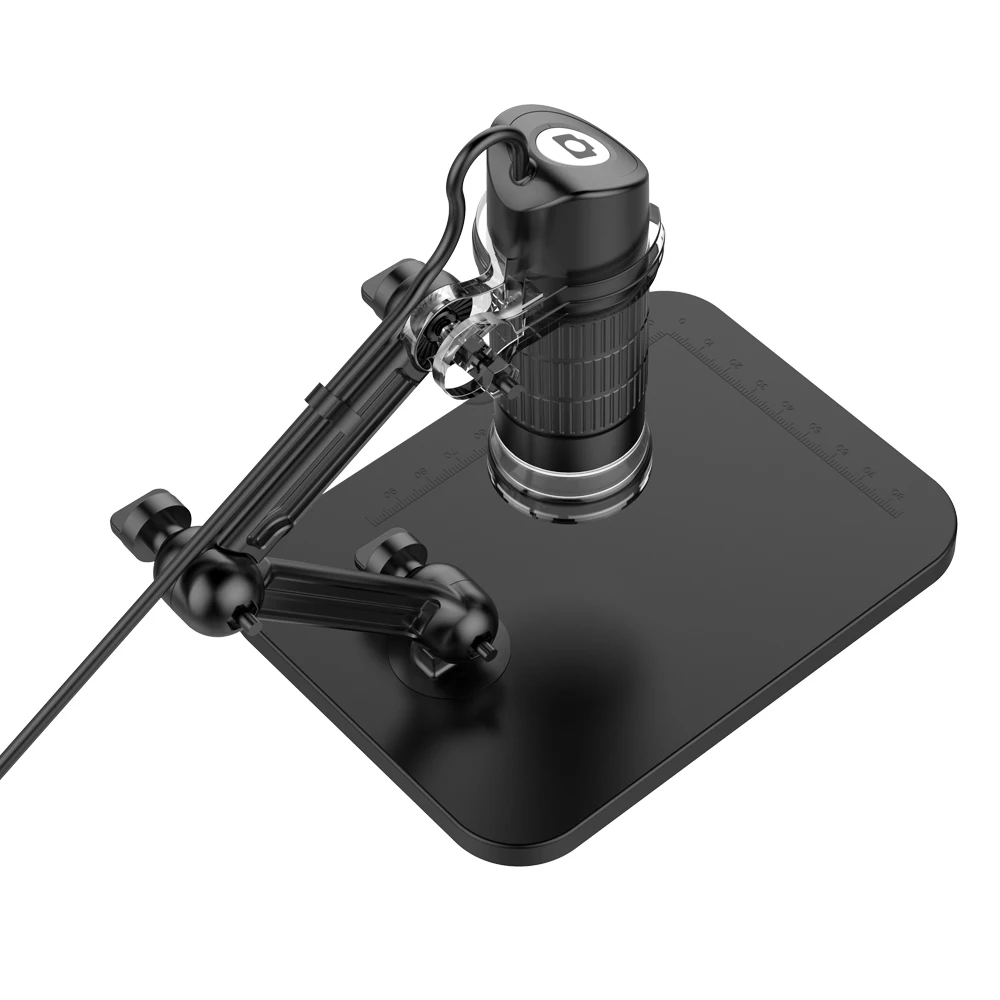  Microscopio Digital USB HD LED microscopio electrónico Zoom endoscopio Cámara lupa + soporte de ele