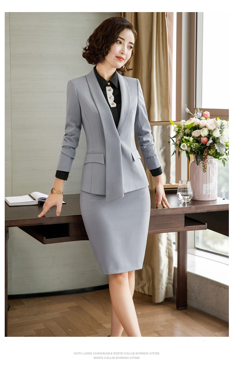 New Women's Formal Clothing Long Sleeve Long Sleeve Short Sleeve Long Skirt And Skirt Office Women's Temperament Work Maternity