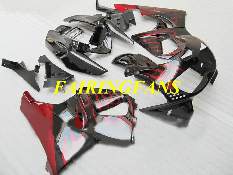 Обтекатель кузова комплект для HONDA CBR900RR 893 96 97 CBR 900 RR CBR 900RR CBR900 1996 1997 красные Обтекатели с пламенем Кузов+ подарки HN22