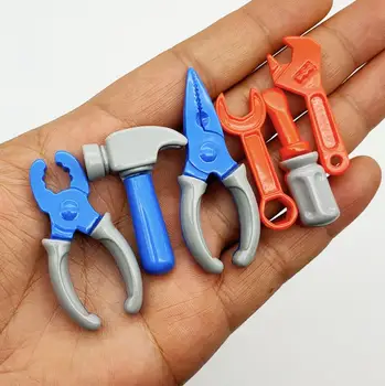

Kawaii resin 1:12 Metal Hand Tool Set Wrench/Caliper/Screwdriver/Plier/ Hammers 1/12 Dolls Houses Miniature Toy accessories