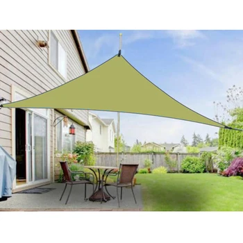 

1* Shade Sail 300cm Outdoor Shade Sail Triangular Rain Cover Sunshade Garden Parasol With Fixed Rope