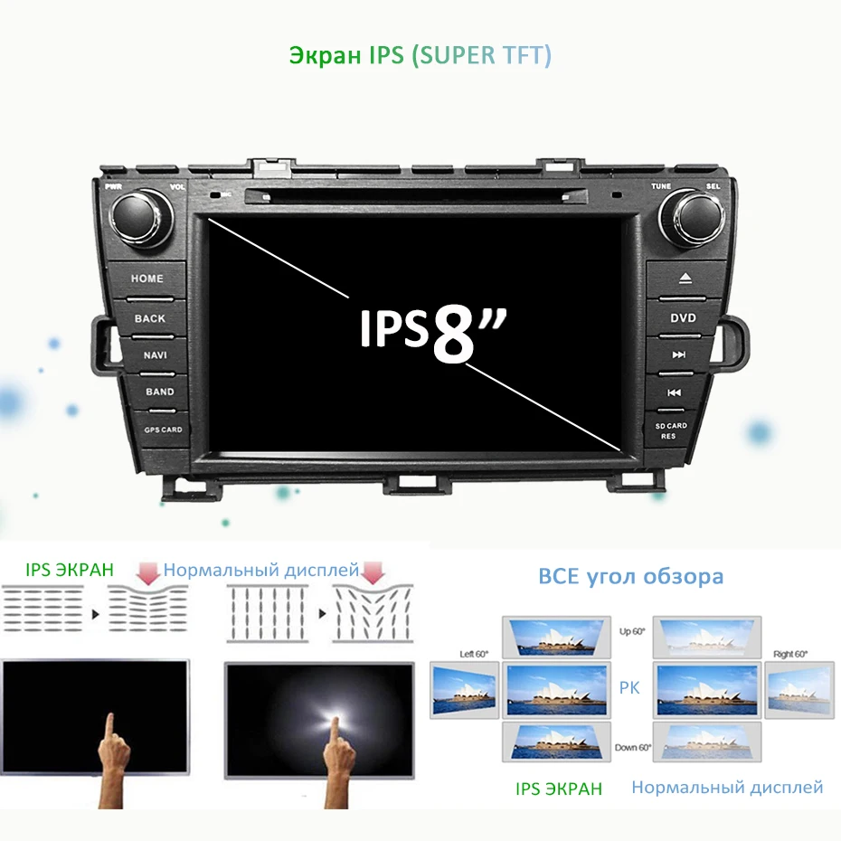 Android 9,0 4G 64G ips DSP AV выход 2 DIN DVD gps Радио для Toyota Prius 2009-2013 Навигация стерео мультимедийный экран плеер