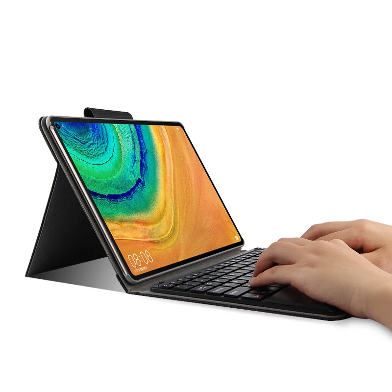 США Bluetooth клавиатура для huawei MatePad Pro 10,8 дюймов чехол для планшета Магнитная Съемная клавиатура из искусственной кожи флип-чехол с подставкой