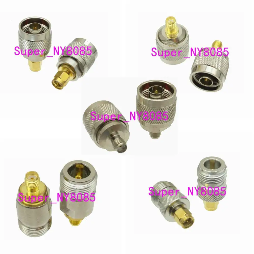 

2pcs Adapter N to SMA Male Plug & Female Jack RF Coaxial connector For Radio