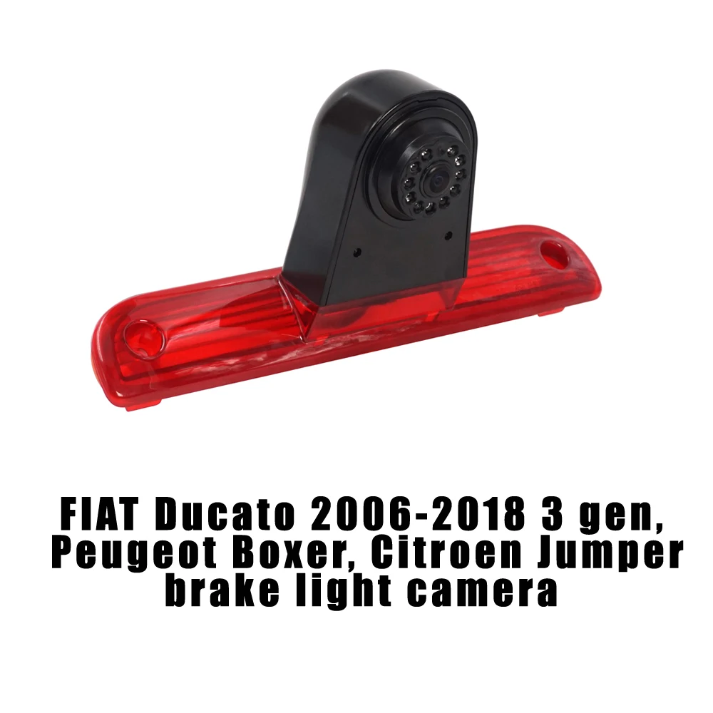 

Автомобильный тормозной светильник, камера заднего вида для FIAT Ducato late 2006-2018, Peugeot Boxer,Citroen с 7 дюймовым зеркалом заднего вида на выбор