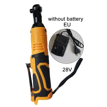 

28V 85N.m 3/8 Electric Cordless Ratchet Right Angle Wrench Tool Rechargeable