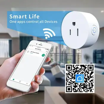 

Intelligent WiFi Socket Wireless Smart Plug Switch Outlet Timer APP Control Power Voice Control for Amazon Alexa Google IFTTT