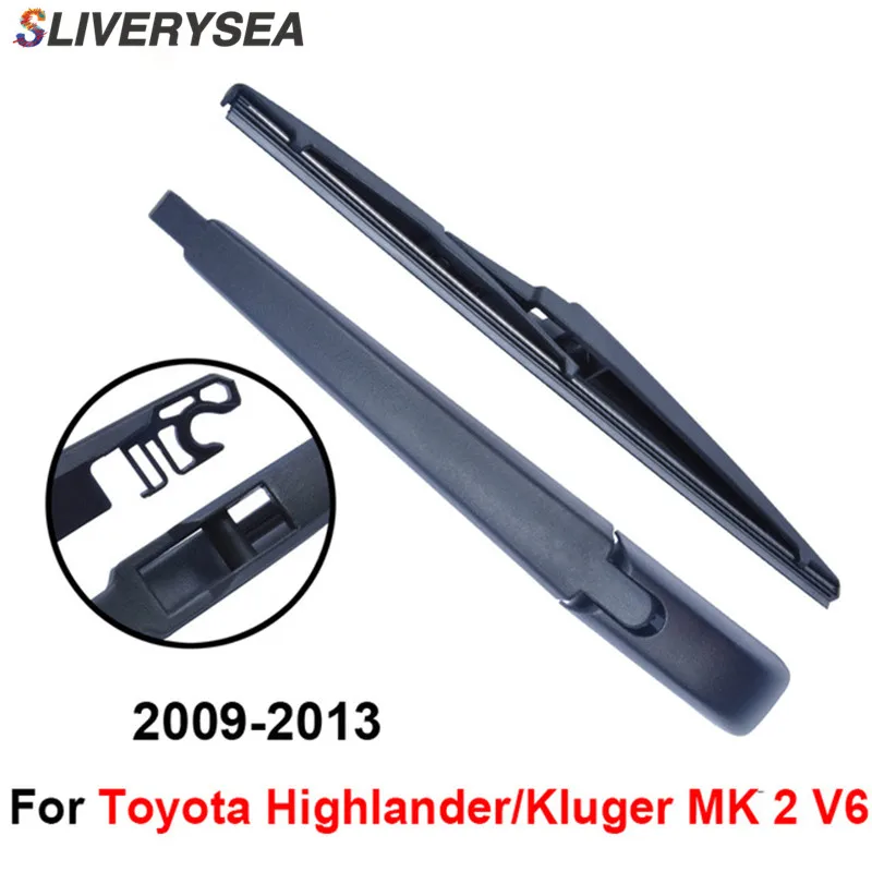 Задний стеклоочиститель и рычаг для Toyota Highlander/Kluger MK 2 V6 2009-2013 12 ''5 двери SUV высокого качества натурального каучука
