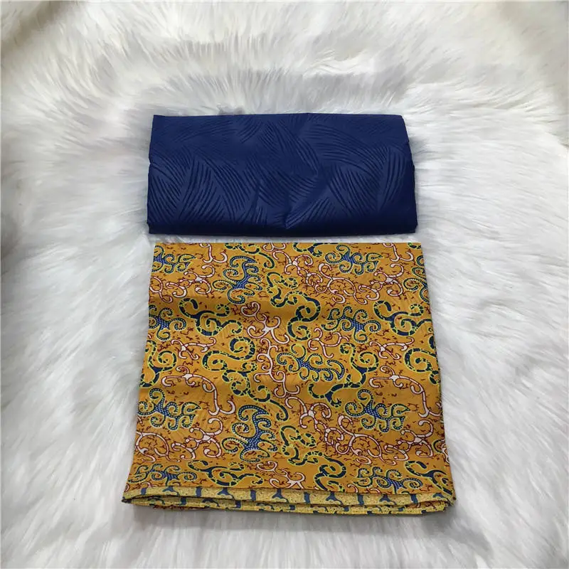 Нигерийский полиэстер воск Анкара Kente Ткань Chitenge Гана воск Африканский Kitenge принты ткань для ткани в 2+ 2 ярдов J30 - Цвет: 28
