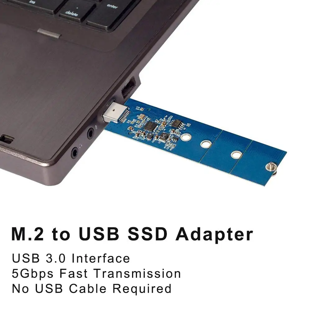 M.2 к USB адаптеру, B Key M.2 SSD адаптер USB 3,0, Plug and play, USB к M2 SSD адаптер, NGFF конвертер