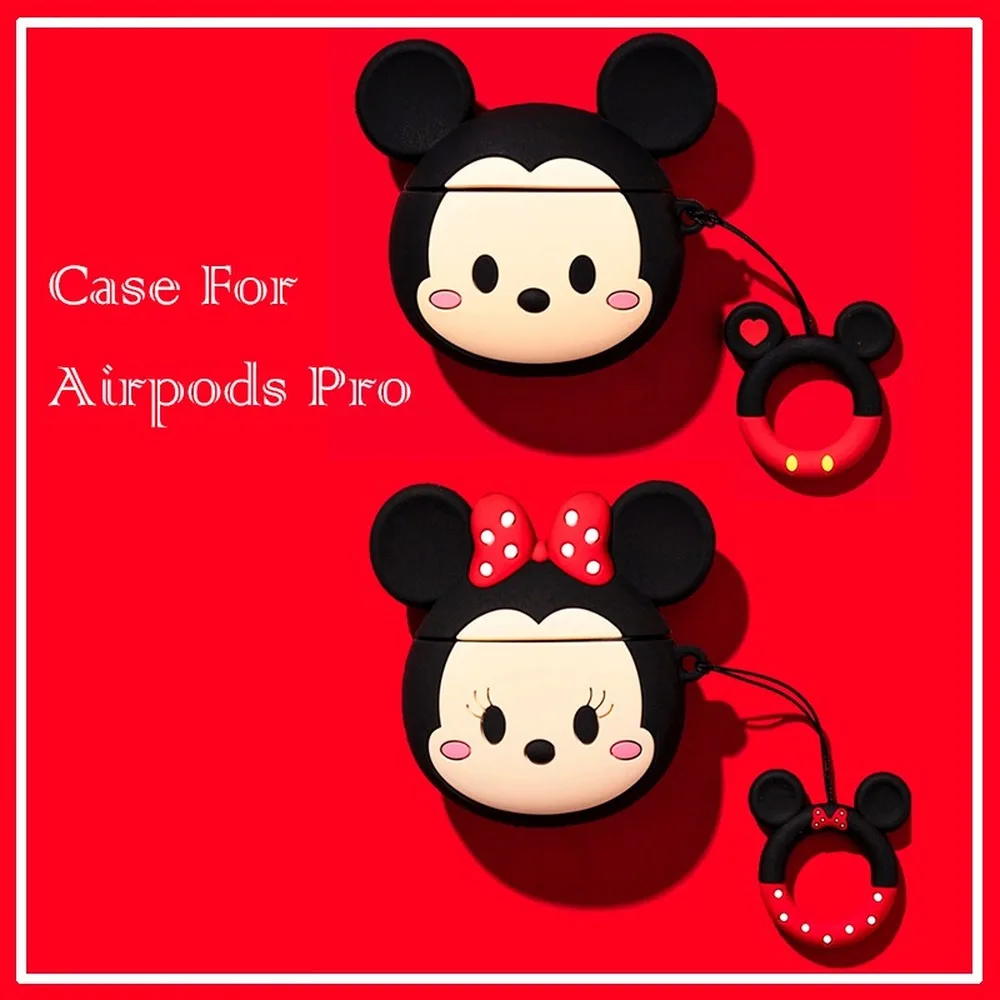 Чехол для Apple AirPods Pro с милым 3D рисунком стежка, силиконовый защитный чехол для наушников Air Pod Pro 3 поколения, чехол
