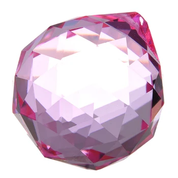 

New 40mm Feng Shui Crystal ball - Pink