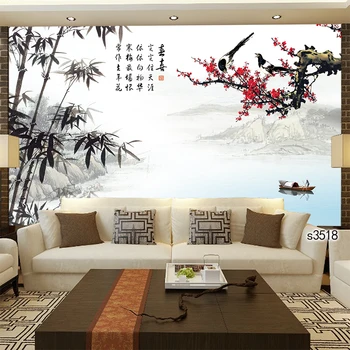 

Abstract Oil Painting Print on Canvas Modern Chinese Flower Bird Canvas Art Print Canvas Painting Wall Art Picture Home Decor
