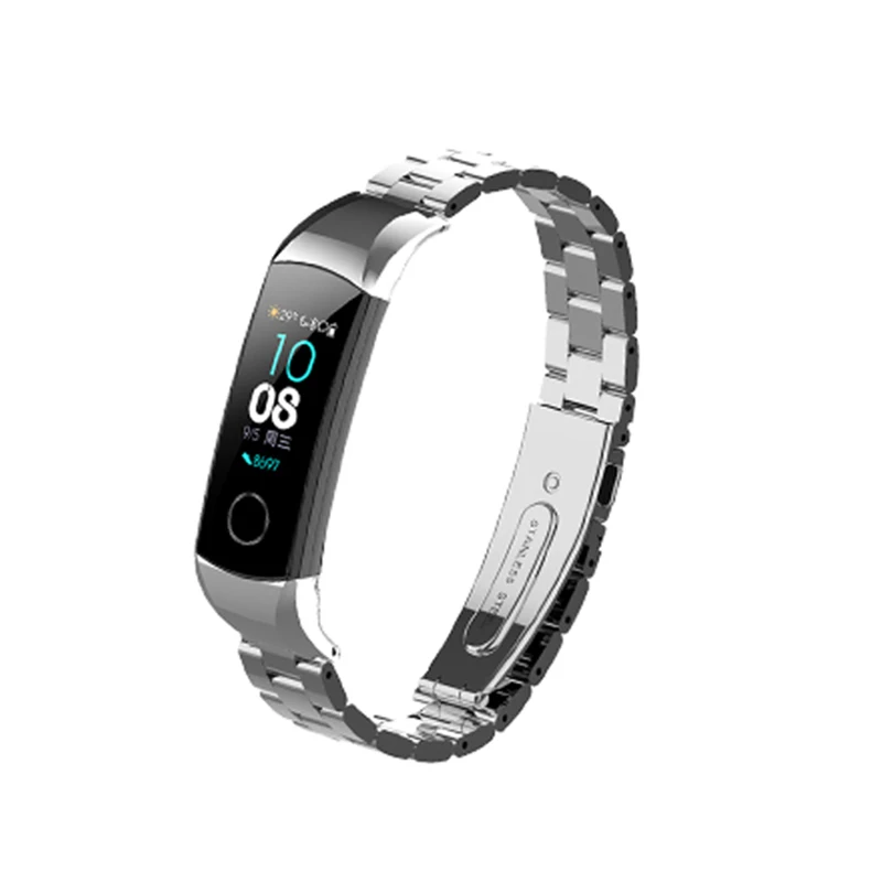 

Metal bracelet Strap For Huawei Honor Band 5/4 Standard Version Smart Wristband Sport Bracelet Band honor band 4 Stainless Steel