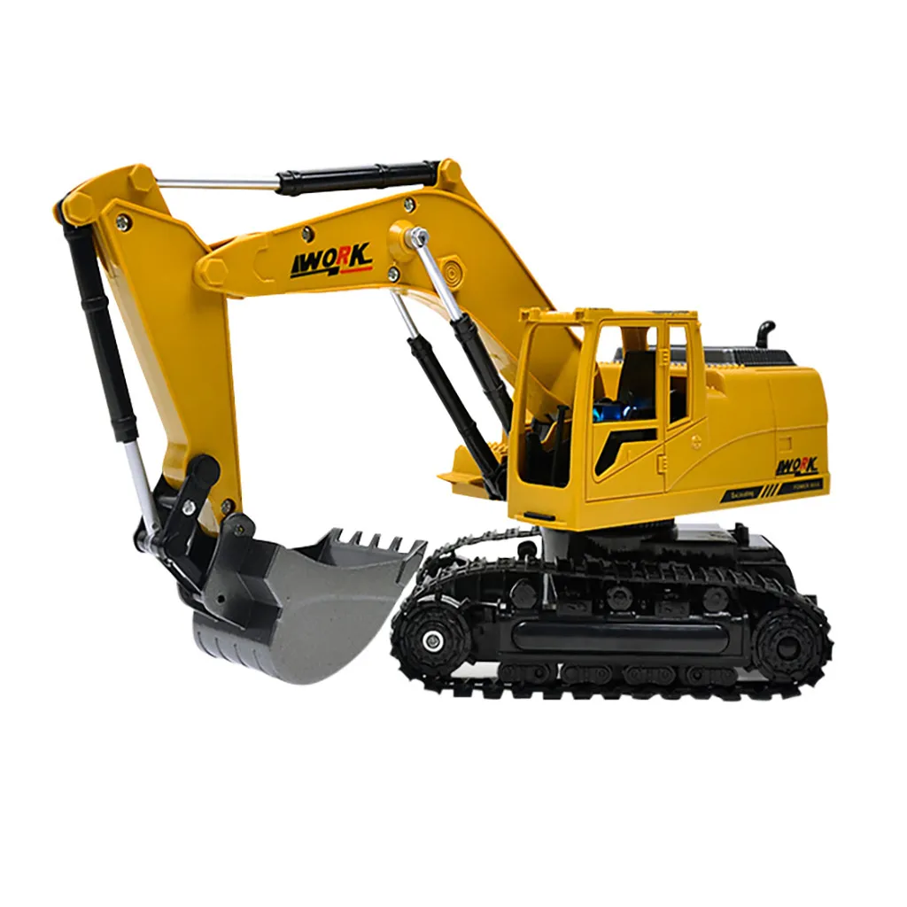 Intelligence Metal Diecast Excavator Construction Truck Toy Tractor Heavy Metal Excavator Kids toys Brinquedos Juguetes игрушки