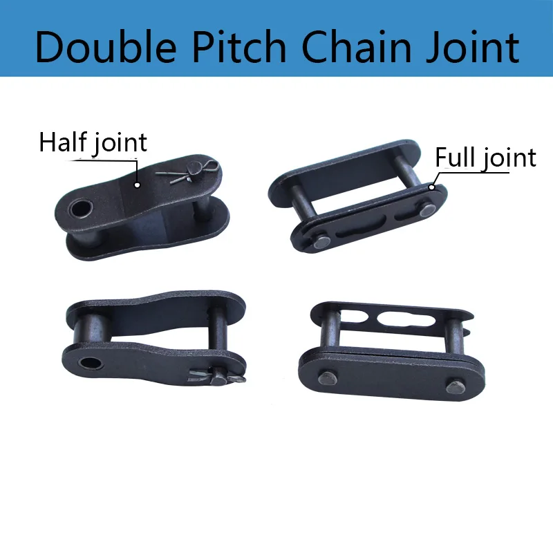 

5pcs Carbon Steel Double Pitch Chain Half Joint C208B C2040 C2042 C2050 C2052 C2060 C2062 C2080 C2082 Full Joints
