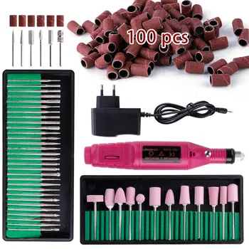 

Manicure Apparatus Cuticle Cutter File Tools Electric Nail Drill Machine for Milling Ceramic Diamond Cutters Nail Drill Bits Set
