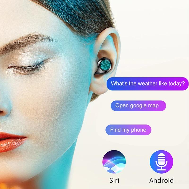 TWS C8S бинауральные Bluetooth 5,0 наушники сенсорное управление беспроводные наушники 8H время воспроизведения Водонепроницаемая гарнитура с шумоподавлением