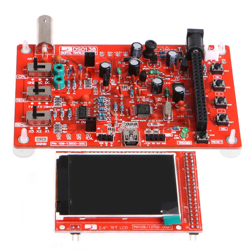 Акриловый DIY Прозрачный чехол для DSO138 2," цифровой осциллограф tft комплект Прямая поставка