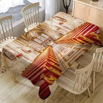 

Table covers Table-Cloth Cotton Linen Ancient Retro Church Tablecloth Kitchen Decorative Table-Cover Garden Picnic Dining
