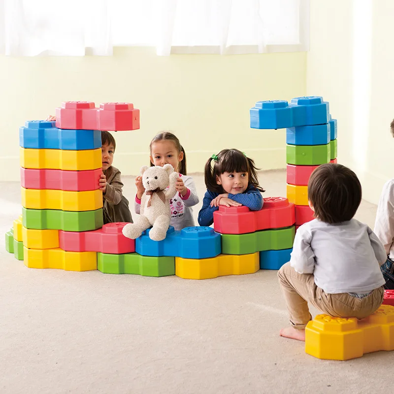 

Taiwan Weplay Import CHILDREN'S Toy Octagonal Building Blocks Plastic Octagonal Building Blocks Sensory Integration Training Toy